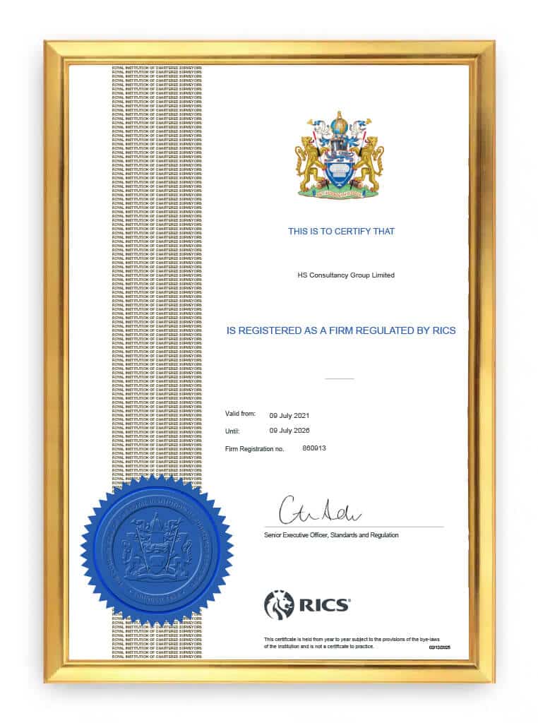 RICS Registration Certificate 2025